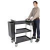 Vogue Polypropylene Mobile Trolley Small Vogue Polypropylene Mobile Trolley Small