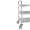 Vogue Stainless Steel 3 Tier Clearing Trolley Small Vogue Stainless Steel 3 Tier Clearing Trolley Small