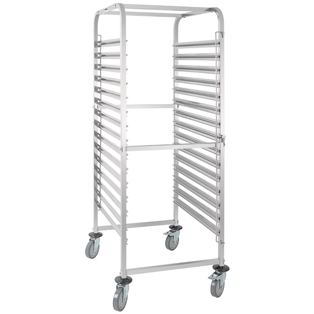 Vogue Gastronorm Racking Trolley 15 Level Vogue Gastronorm Racking Trolley 15 Level