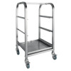 Vogue 3 Tier Glass Racking Trolley for 425mm Baskets Vogue 3 Tier Glass Racking Trolley for 425mm Baskets