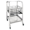 Vogue 3 Tier Glass Racking Trolley for 425mm Baskets Vogue 3 Tier Glass Racking Trolley for 425mm Baskets