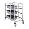 Vogue Stainless Steel Bussing Trolley