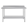 Vogue Stainless Steel Prep Table with Splashback 1500mm Vogue Stainless Steel Prep Table with Splashback 1500mm