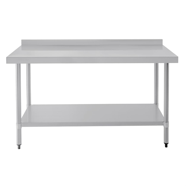 Vogue Stainless Steel Prep Table with Splashback 1500mm Vogue Stainless Steel Prep Table with Splashback 1500mm