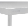 Vogue Premium Stainless Steel Table with Splashback 1200mm