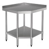 Vogue Stainless Steel Corner Table 700mm
