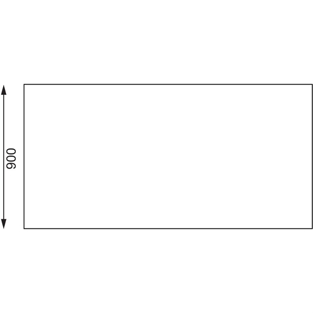 Vogue Stainless Steel Centre Table 1800mm