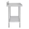 Vogue Premium Stainless Steel Table with Splashback 900mm
