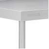 Vogue Premium Stainless Steel Table with Splashback 900mm