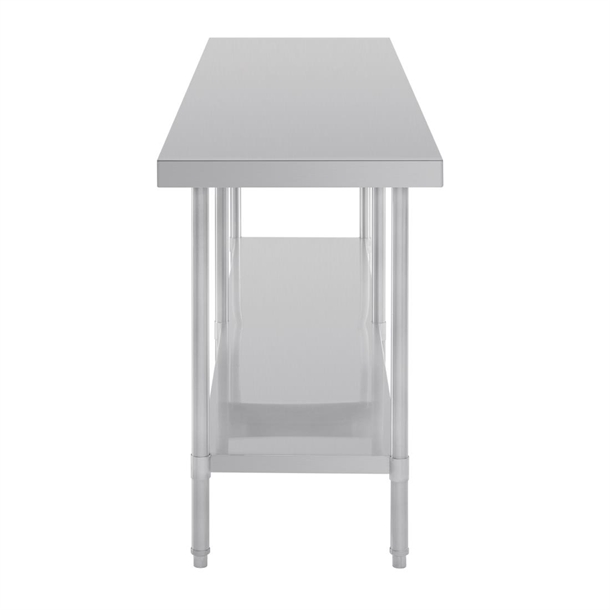 Vogue Premium Stainless Steel Table 2400mm Vogue Premium Stainless Steel Table 2400mm