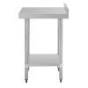 Vogue Stainless Steel Prep Table with Splashback 600mm
