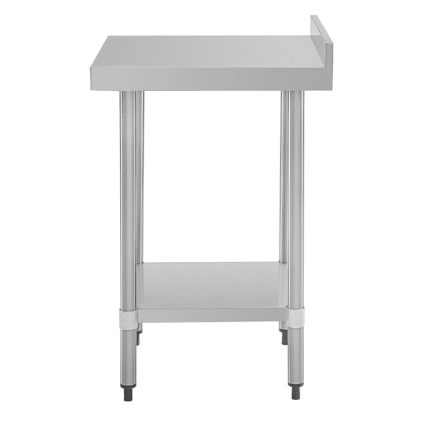 Vogue Stainless Steel Prep Table with Splashback 600mm