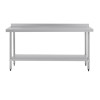 Vogue Stainless Steel Prep Table with Splashback 1800mm