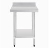 Vogue Stainless Steel Table with Splashback 600mm