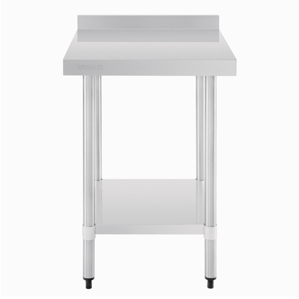 Vogue Stainless Steel Table with Splashback 600mm