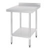 Vogue Stainless Steel Table with Splashback 600mm