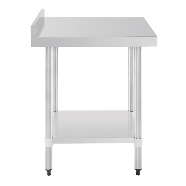 Vogue Stainless Steel Table with Splashback 600mm