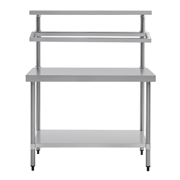 Vogue Stainless Steel Prep Station with Gantry 1200mm Vogue Stainless Steel Prep Station with Gantry 1200mm