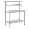 Vogue Stainless Steel Prep Station with Gantry 1200mm Vogue Stainless Steel Prep Station with Gantry 1200mm