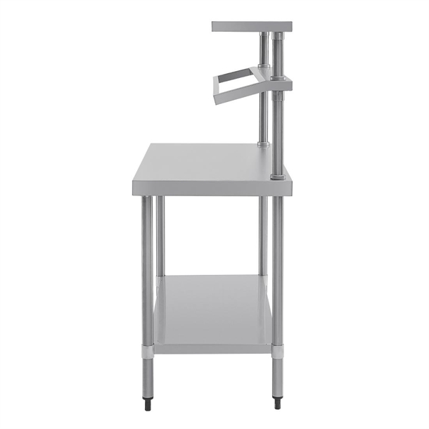 Vogue Stainless Steel Prep Station with Gantry 1200mm Vogue Stainless Steel Prep Station with Gantry 1200mm
