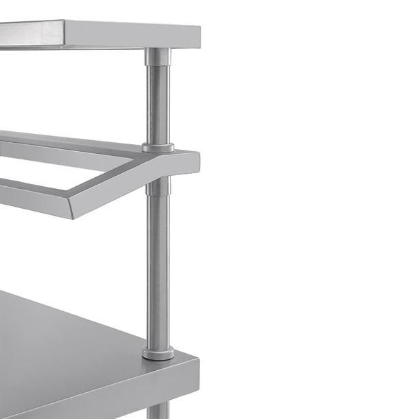 Vogue Stainless Steel Prep Station with Gantry 1200mm Vogue Stainless Steel Prep Station with Gantry 1200mm