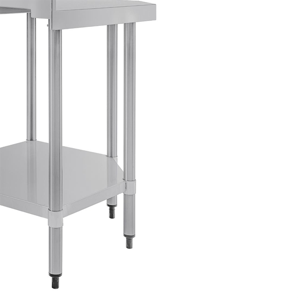 Vogue Stainless Steel Corner Table 600mm Vogue Stainless Steel Corner Table 600mm