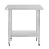 Nisbets Essentials Self Assembly Stainless Steel Table 800 x 600mm Nisbets Essentials Self Assembly Stainless Steel Table 800 x 600mm