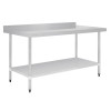 Vogue Stainless Steel Table with Splashback 1800mm