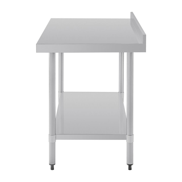 Vogue Stainless Steel Table with Splashback 1200mm