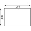 Vogue Stainless Steel Chopping Board Table 900mm