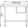 Vogue Single Bowl Sink L/H Drainer - 1000mm x 700mm 90mm Drain Vogue Single Bowl Sink L/H Drainer - 1000mm x 700mm 90mm Drain