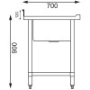 Vogue Single Bowl Sink L/H Drainer - 1000mm x 700mm 90mm Drain Vogue Single Bowl Sink L/H Drainer - 1000mm x 700mm 90mm Drain