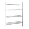 Vogue 4 Tier Wire Shelving Kit 1220x457mm Vogue 4 Tier Wire Shelving Kit 1220x457mm