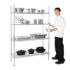 Vogue 4 Tier Wire Shelving Kit 1220x457mm Vogue 4 Tier Wire Shelving Kit 1220x457mm