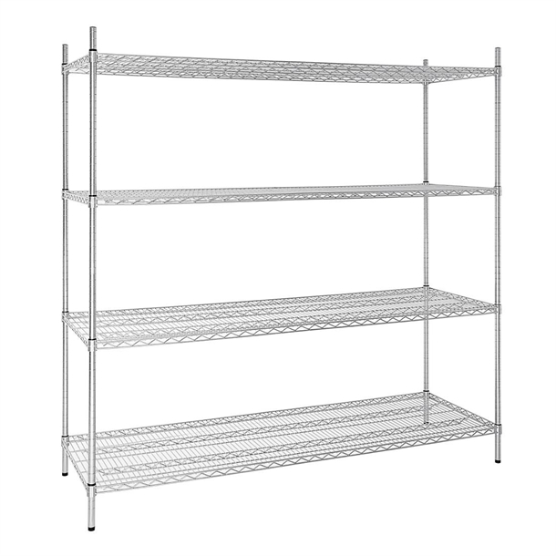 Vogue 4 Tier Wire Shelving Kit 1830x610mm Vogue 4 Tier Wire Shelving Kit 1830x610mm