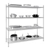 Vogue 4 Tier Wire Shelving Kit 1830x610mm Vogue 4 Tier Wire Shelving Kit 1830x610mm