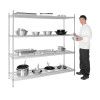 Vogue 4 Tier Wire Shelving Kit 1830x610mm Vogue 4 Tier Wire Shelving Kit 1830x610mm