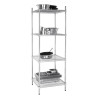 Vogue 4 Tier Wire Shelving Kit 610x610mm