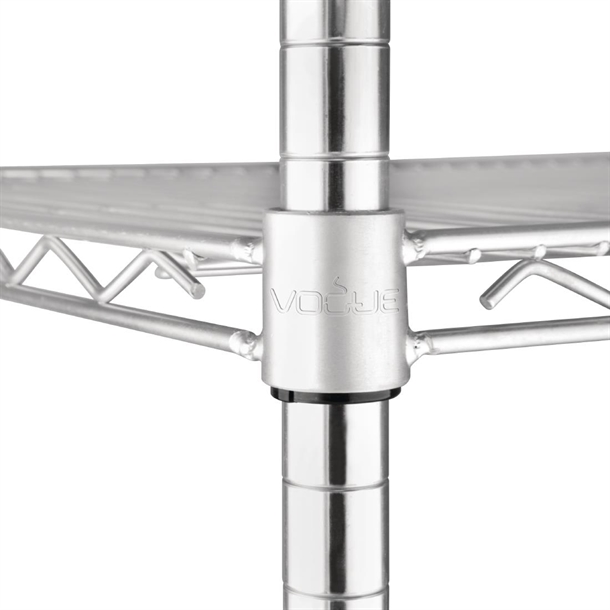 Vogue 4 Tier Wire Shelving Kit 910x457mm Vogue 4 Tier Wire Shelving Kit 910x457mm