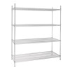 Vogue 4 Tier Wire Shelving Kit 1525x610mm Vogue 4 Tier Wire Shelving Kit 1525x610mm