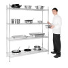 Vogue 4 Tier Wire Shelving Kit 1525x457mm Vogue 4 Tier Wire Shelving Kit 1525x457mm