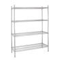 Vogue 4 Tier Wire Shelving Kit 1525x457mm