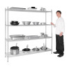 Vogue 4 Tier Wire Shelving Kit 1830x460mm Vogue 4 Tier Wire Shelving Kit 1830x460mm