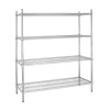 Vogue 4 Tier Wire Shelving Kit 1830x460mm Vogue 4 Tier Wire Shelving Kit 1830x460mm