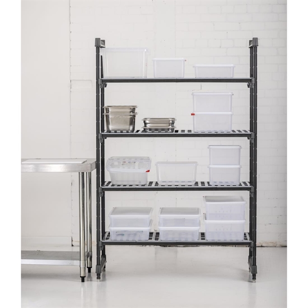 Cambro Camshelving Basics 4 Tier Shelving Starter Unit - 1830x1220x540mm Cambro Camshelving Basics 4 Tier Shelving Starter Unit - 1830x1220x540mm