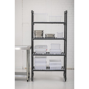 Cambro Camshelving Basics Plus  4 Tier Shelving Starter Unit - 1830x915x610mm
