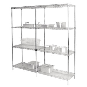 Vogue Chrome Wire Shelves 1525x457mm (2 Pack)