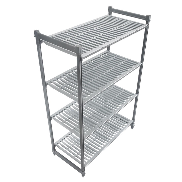 Cambro Camshelving Basics Plus 4 Tier Shelving Starter Unit - 1830x1220x460mm Cambro Camshelving Basics Plus 4 Tier Shelving Starter Unit - 1830x1220x460mm