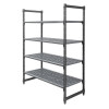 Cambro Camshelving Basics Plus 4 Tier Shelving Starter Unit - 1830x1375x610mm