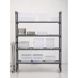Cambro Camshelving Basics Plus 4 Tier Shelving Starter Unit - 1830x1375x610mm
